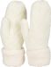 styleBREAKER Damen warme Winter Strick Fäustlinge, Handschuhe mit Rauten Muster, Thermo Fleece, Strickhandschuhe 09010031