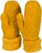 styleBREAKER Damen warme Winter Strick Fäustlinge, Handschuhe mit Rauten Muster, Thermo Fleece, Strickhandschuhe 09010031