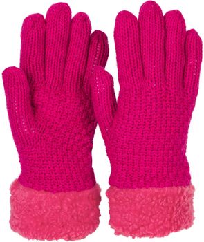 styleBREAKER Damen warme Winter Handschuhe mit Perlmuster und Fleece, Thermo Strickhandschuhe, Fingerhandschuhe 09010032