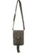 styleBREAKER Damen Mini Bag Umhängetasche Schlangenleder Optik mit Fransen, Handytasche, Schultertasche, Handtasche 02012363