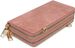 styleBREAKER Damen 2 in 1 Mini Bag Umhängetasche mit genarbter Oberfläche, Geldbörse, Handytasche, Schultertasche 02012364