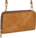 styleBREAKER Damen 2 in 1 Mini Bag Umhängetasche mit genarbter Oberfläche, Geldbörse, Handytasche, Schultertasche 02012364