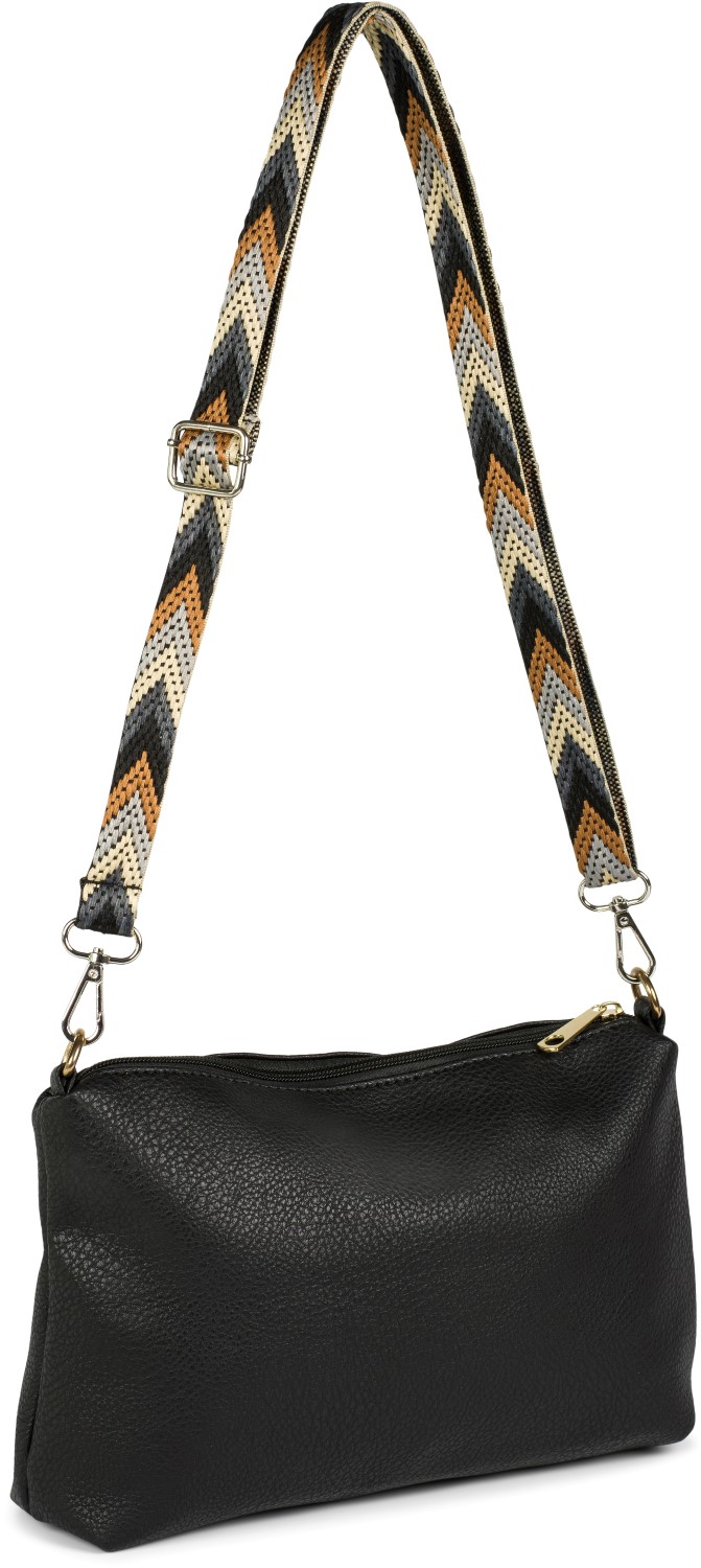 Schmaler Schulterriemen Zick-Zack bunt, Wechsel Taschen-Gurt für