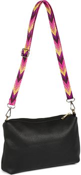 styleBREAKER Schmaler Taschen Schulterriemen verstellbar mit buntem Zick-Zack Muster, Wechsel Taschengurt, Unisex 02013023