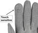 styleBREAKER Damen Touchscreen Handschuhe mit Strass und Perlen, Fleece Futter, warme Fingerhandschuhe, Winter 09010035