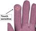 styleBREAKER Damen Touchscreen Handschuhe mit Strass und Perlen, Fleece Futter, warme Fingerhandschuhe, Winter 09010035