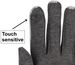 styleBREAKER Damen Touchscreen Handschuhe mit Fischgrät Muster und Fleece Futter, warme Fingerhandschuhe, Winter 09010036