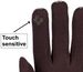 styleBREAKER Damen Touchscreen Handschuhe mit Fischgrät Muster und Fleece Futter, warme Fingerhandschuhe, Winter 09010036