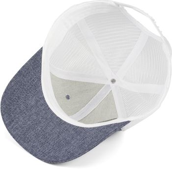 styleBREAKER Unisex 6-Panel Snapback Cap meliert mit Mesh Einsatz hinten, Baseball Cap, Basecap, verstellbar 04023079