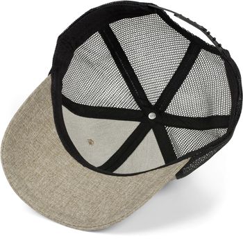 styleBREAKER Unisex 6-Panel Snapback Cap meliert mit Mesh Einsatz hinten, Baseball Cap, Basecap, verstellbar 04023079