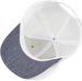 styleBREAKER Unisex 6-Panel Snapback Cap meliert mit Mesh Einsatz hinten, Baseball Cap, Basecap, verstellbar 04023079