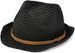 styleBREAKER Trilby Hut in leichter Häkel Optik mit Zierband und Krempe, Sonnenhut, Papierhut, Strohhut, Unisex 04025026