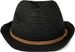 styleBREAKER Trilby Hut in leichter Häkel Optik mit Zierband und Krempe, Sonnenhut, Papierhut, Strohhut, Unisex 04025026