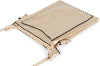 styleBREAKER Damen Mini Bag Umhängetasche mit Blumen Lasercut Cutout Muster und Strass, Schultertasche, Handtasche 02012367