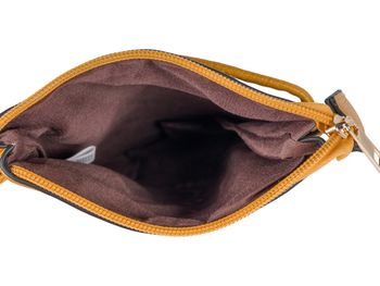 styleBREAKER Damen Mini Umhängetasche mit Blumen Lasercut Cutout Muster und Strass | kleine Crossbody Bag Schultertasche Handytasche 14,5 x 19 cm
