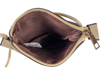 styleBREAKER Damen Mini Umhängetasche mit Blumen Lasercut Cutout Muster und Strass | kleine Crossbody Bag Schultertasche Handytasche 14,5 x 19 cm