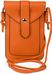 styleBREAKER Damen Touchscreen Handytasche einfarbig mit Druckknopf, Schultertasche, Umhängetasche, Mini Bag 02012369