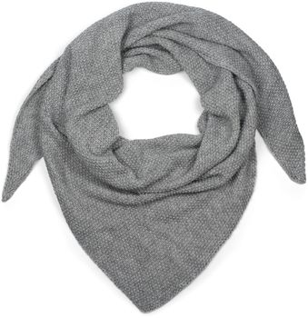 styleBREAKER Damen XXL Strick Dreieck Schal mit Reiskorn Strickmuster in Unifarben, Schal, Leichtes Tuch 01020042