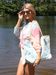 styleBREAKER Damen Oversize Sonnenbrille mit Nieten, ovalen Polycarbonat Gläsern und Kunststoff Gestell, Retro Style 09020126