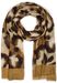 styleBREAKER Damen Schal mit Abstraktem Oversize Leo Print und kurzen Fransen, leichtes Tuch, Stola 01016207