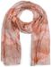 styleBREAKER Damen Schal mit farbigem Ginkgo Leaves Blätter Muster Print und kurzen Fransen, leichtes Tuch, Stola 01016208