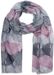 styleBREAKER Damen Schal mit farbigem Ginkgo Leaves Blätter Muster Print und kurzen Fransen, leichtes Tuch, Stola 01016208