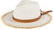 styleBREAKER Damen Panama Sonnenhut mit braunem Zierband, breite ausgefranste Krempe, Strohhut, Hut 04025029