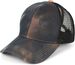 styleBREAKER Damen Ponytail Baseball Cap im Batik Look mit Mesh Einsatz, Basecap, Klettverschluss verstellbar 04023081