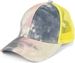 styleBREAKER Damen Ponytail Baseball Cap im Batik Look mit Mesh Einsatz, Basecap, Klettverschluss verstellbar 04023081