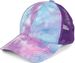 styleBREAKER Damen Ponytail Baseball Cap im Batik Look mit Mesh Einsatz, Basecap, Klettverschluss verstellbar 04023081