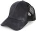 styleBREAKER Damen Ponytail Baseball Cap im Batik Look mit Mesh Einsatz, Basecap, Klettverschluss verstellbar 04023081