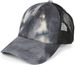 styleBREAKER Damen Ponytail Baseball Cap im Batik Look mit Mesh Einsatz, Basecap, Klettverschluss verstellbar 04023081