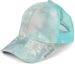 styleBREAKER Damen Ponytail Baseball Cap im Batik Look mit Mesh Einsatz, Basecap, Klettverschluss verstellbar 04023081