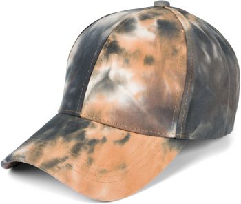 styleBREAKER Damen Baseball Cap mit Batik Muster | 6-Panel Sommer Basecap Baumwolle | Cappy mit Schirm verstellbar | Jedes Cap ein Unikat