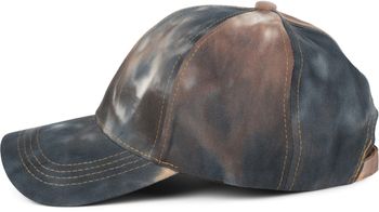 styleBREAKER Damen Baseball Cap mit Batik Muster | 6-Panel Sommer Basecap Baumwolle | Cappy mit Schirm verstellbar | Jedes Cap ein Unikat