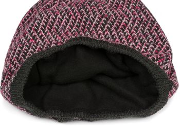 styleBREAKER Unisex Strick Beanie Mütze mit buntem Dreieck Muster, Thermo-Fleece Innenfutter, Winter Strickmütze 04024189