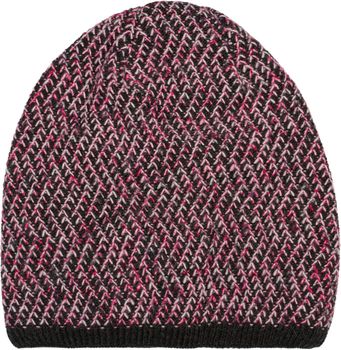 styleBREAKER Unisex Strick Beanie Mütze mit buntem Dreieck Muster, Thermo-Fleece Innenfutter, Winter Strickmütze 04024189