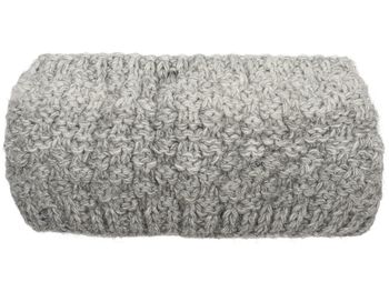 styleBREAKER Damen Strick Stirnband 2-Farbig mit Ombre Farbverlauf, Thermo Fleece Futter, Winter Headband 04026057