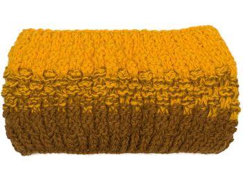 styleBREAKER Damen Strick Stirnband 2-Farbig mit Ombre Farbverlauf, Thermo Fleece Futter, Winter Headband 04026057