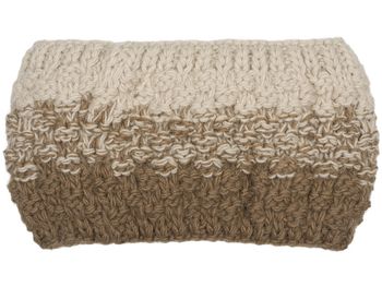 styleBREAKER Damen Strick Stirnband 2-Farbig mit Ombre Farbverlauf, Thermo Fleece Futter, Winter Headband 04026057