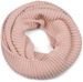styleBREAKER Damen Strick Loop Schal Einfarbig mit Linksstrick Muster, warmer Winter Strickschal, Schlauchschal 01018166