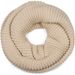 styleBREAKER Damen Strick Loop Schal Einfarbig mit Linksstrick Muster, warmer Winter Strickschal, Schlauchschal 01018166