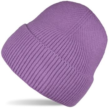 styleBREAKER Unisex Strickmütze mit Rippenmuster und breiter Krempe | Doppelt gestrickte Beanie Wintermütze | Warme Feinstrick Haube für Damen und Herren in vielen Farben