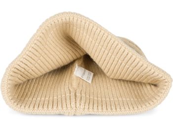 styleBREAKER Unisex Strickmütze mit Rippenmuster und breiter Krempe | Doppelt gestrickte Beanie Wintermütze | Warme Feinstrick Haube für Damen und Herren in vielen Farben