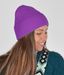 styleBREAKER Unisex Strickmütze mit Rippenmuster und breiter Krempe, Feinstrick Mütze doppelt gestrickt, Strick Beanie 04024190