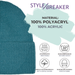 styleBREAKER Unisex Strickmütze mit Rippenmuster und breiter Krempe | Doppelt gestrickte Beanie Wintermütze | Warme Feinstrick Haube für Damen und Herren in vielen Farben