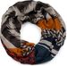 styleBREAKER Damen Loop Schal im Zick-Zack Paisley Muster Mix, Schlauchschal leicht mehrfarbig bunt, Tuch 01017145