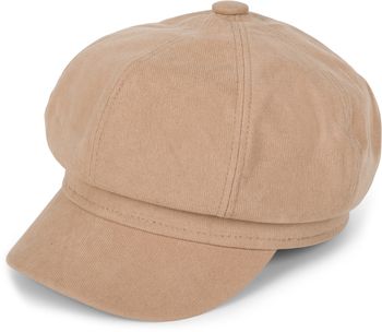 styleBREAKER Damen Ballonmütze aus weichem Stoff, Schirmmütze Vintage Style, Bakerboy Schiebermütze, Newsboy Cap 04023086