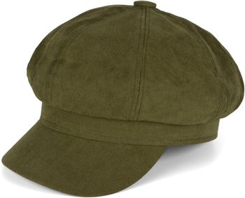 styleBREAKER Damen Ballonmütze aus weichem Stoff, Schirmmütze Vintage Style, Bakerboy Schiebermütze, Newsboy Cap 04023086