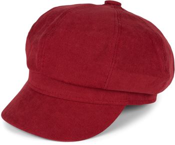 styleBREAKER Damen Ballonmütze aus weichem Stoff, Schirmmütze Vintage Style, Bakerboy Schiebermütze, Newsboy Cap 04023086